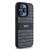 DKNY DKHCP15XPRTHSLK iPhone 15 Pro Max 6.7  czarny/black hardcase Leather Mono Stripe & Metal Logo